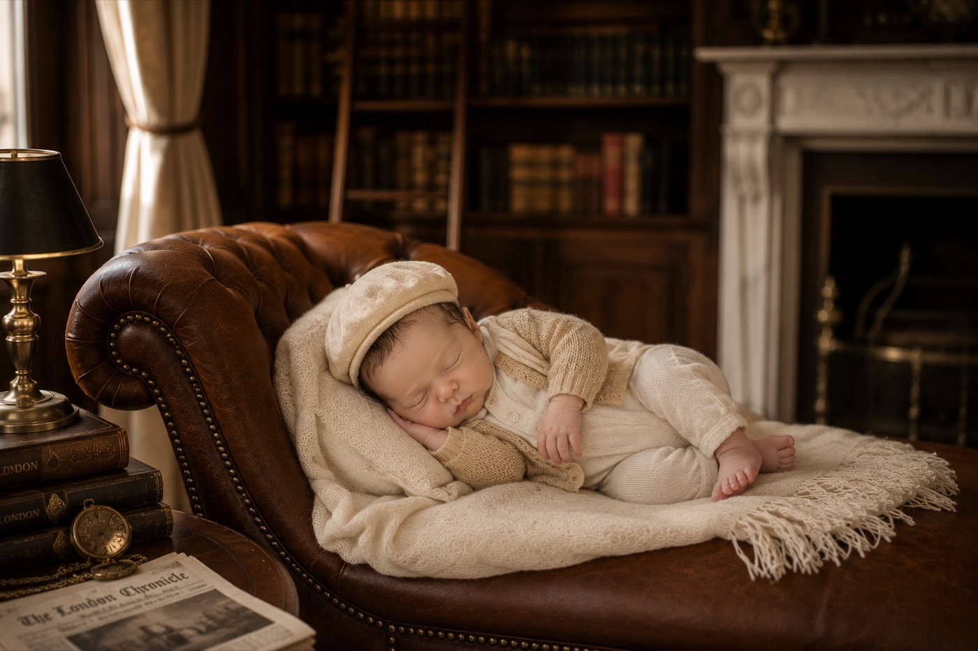 Composição Fine Art newborn — direção editorial